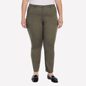 Banana Republic Ladies' High Rise Twill Pants, Olive Green, Size 14, NWT